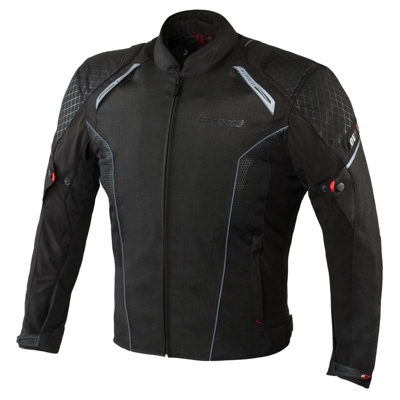 Ozone Edge Evo Black Motorcycle Jacket razprodaja