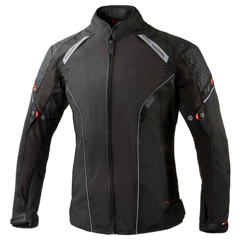 Ženska motoristična jakna Ozone Edge Evo Lady - Black