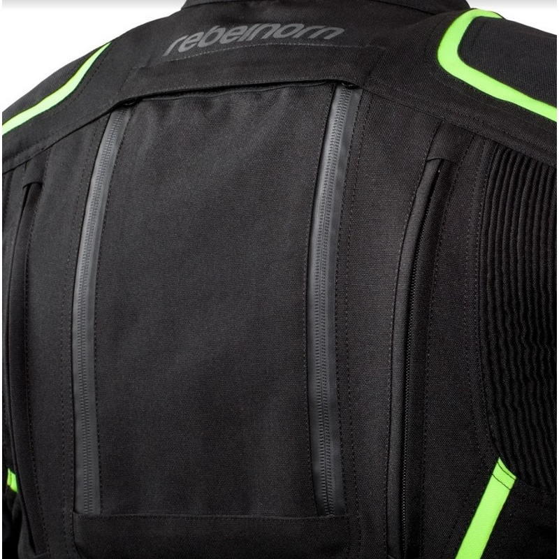 Moto jakna Rebelhorn Hiker II black-fluo yellow razprodaja