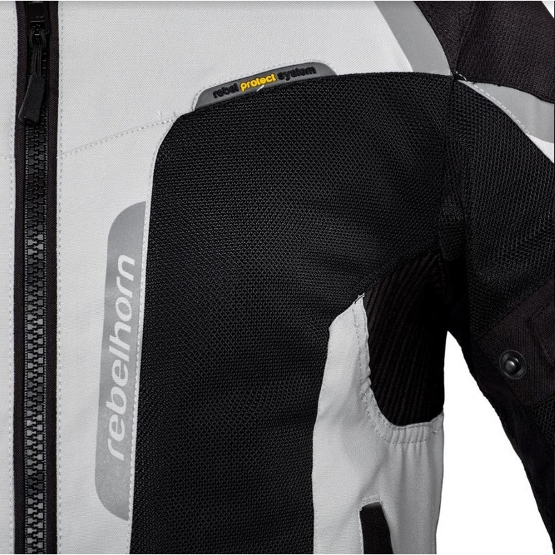 Ženske moto jakne Rebelhorn Hiflow III silver-black - razprodaja