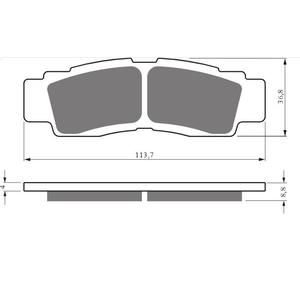 Brzdové destičky GOLDFREN S33 STREET FRONT