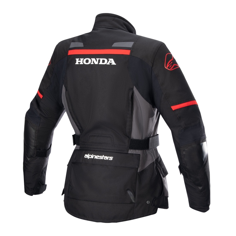 Ženska motoristična jakna Alpinestars Stella Andes Drystar Honda črno-siva