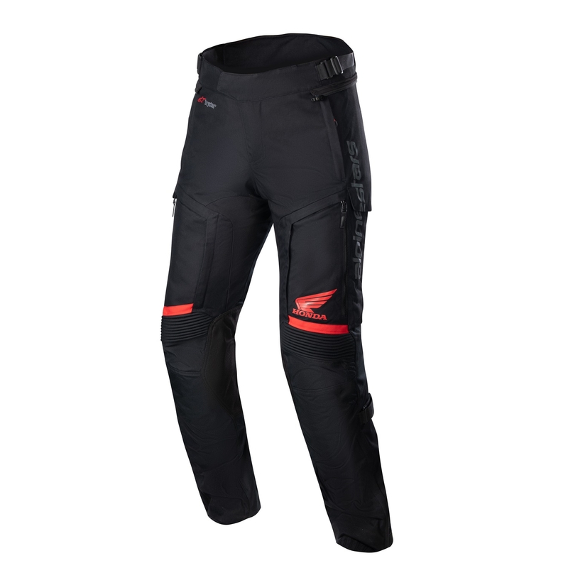 Moto hlače Alpinestars Bogota PRO Drystar Honda rdeče-fluo črne