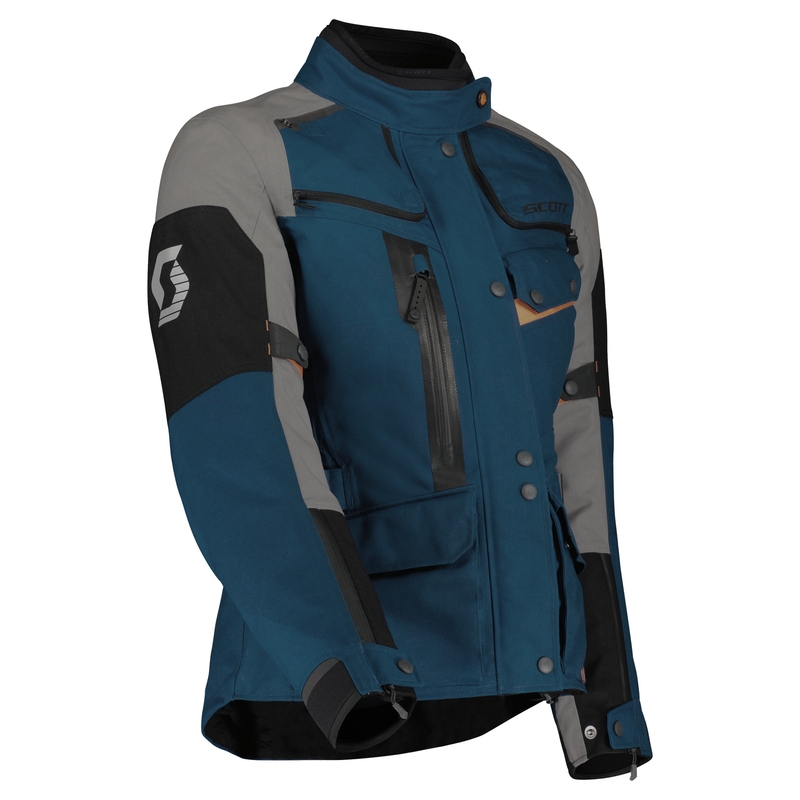 Ženska motoristična jakna SCOTT VOYAGER DRYO blue-grey