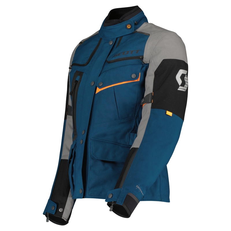 Ženska motoristična jakna SCOTT VOYAGER DRYO blue-grey
