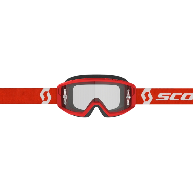 Motokros očala SCOTT PRIMAL CLEAR rdeče-bela