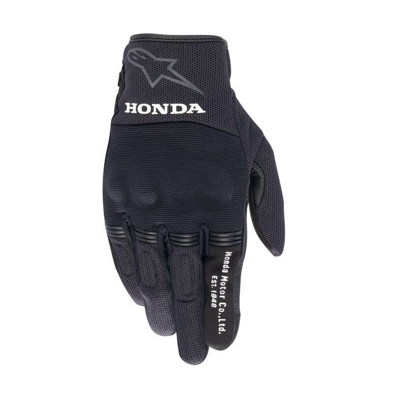 Moto rokavice Alpinestars Copper Honda črno-sive
