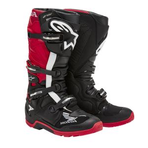 Alpinestars Tech 7 Enduro Drystar Honda Motorcycle Boots Collection 2024 Black and Red