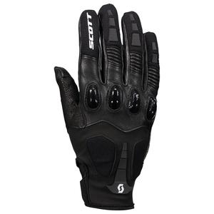 Usnjene motoristične rokavice SCOTT ASSAULT PRO črno-bele barve