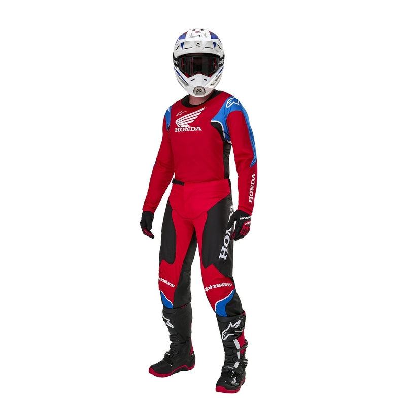 Alpinestars Racer Iconic Honda Collection motokros dres rdeče-črno-modro-bel