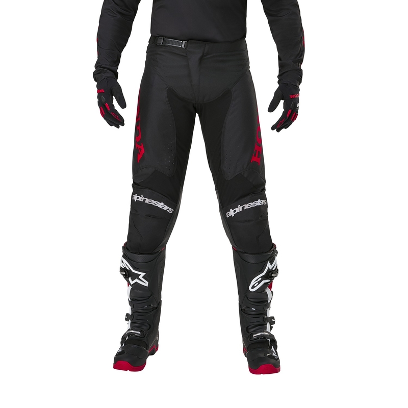 Črno-rdeče motokros hlače Alpinestars Racer Iconic Honda Collection
