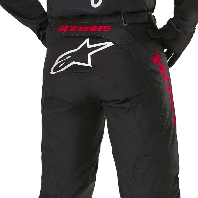 Črno-rdeče motokros hlače Alpinestars Racer Iconic Honda Collection