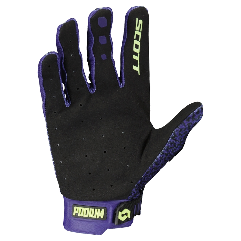 Motokros rokavice SCOTT PODIUM PRO vijolično-mint