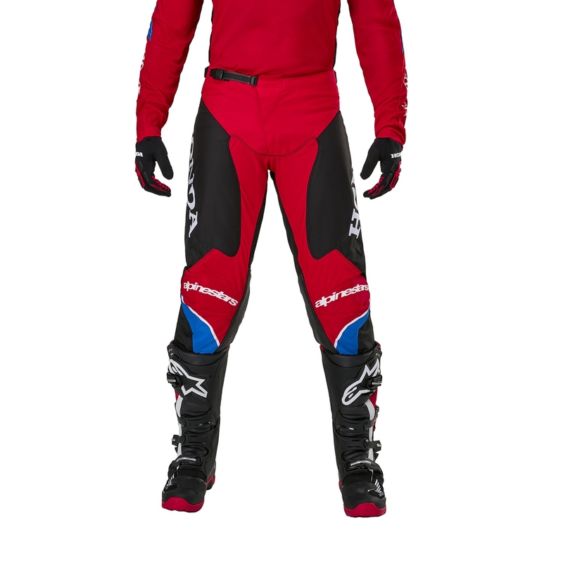 Kolekcija hlač Alpinestars Racer Iconic Honda Motocross rdeče-črno-modro-bele