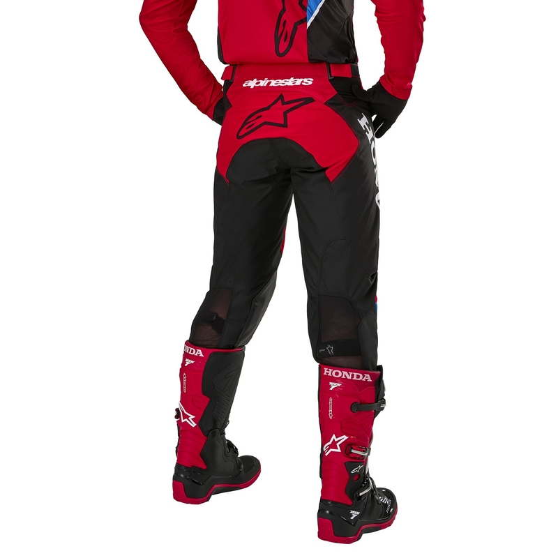 Kolekcija hlač Alpinestars Racer Iconic Honda Motocross rdeče-črno-modro-bele