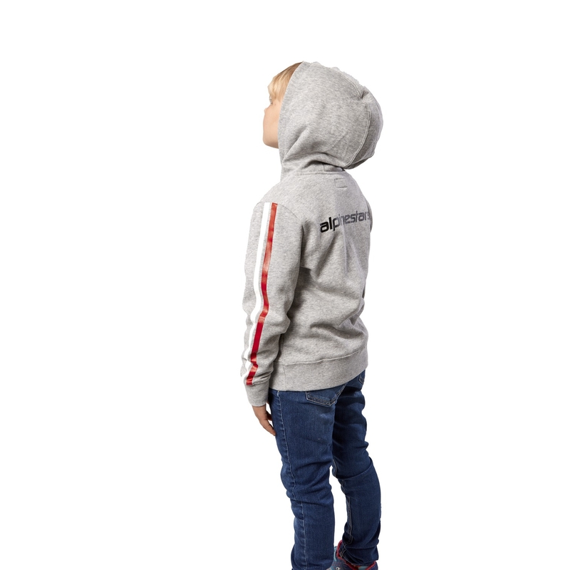 Alpinestars Kids Racey Hoodie siva in rdeča