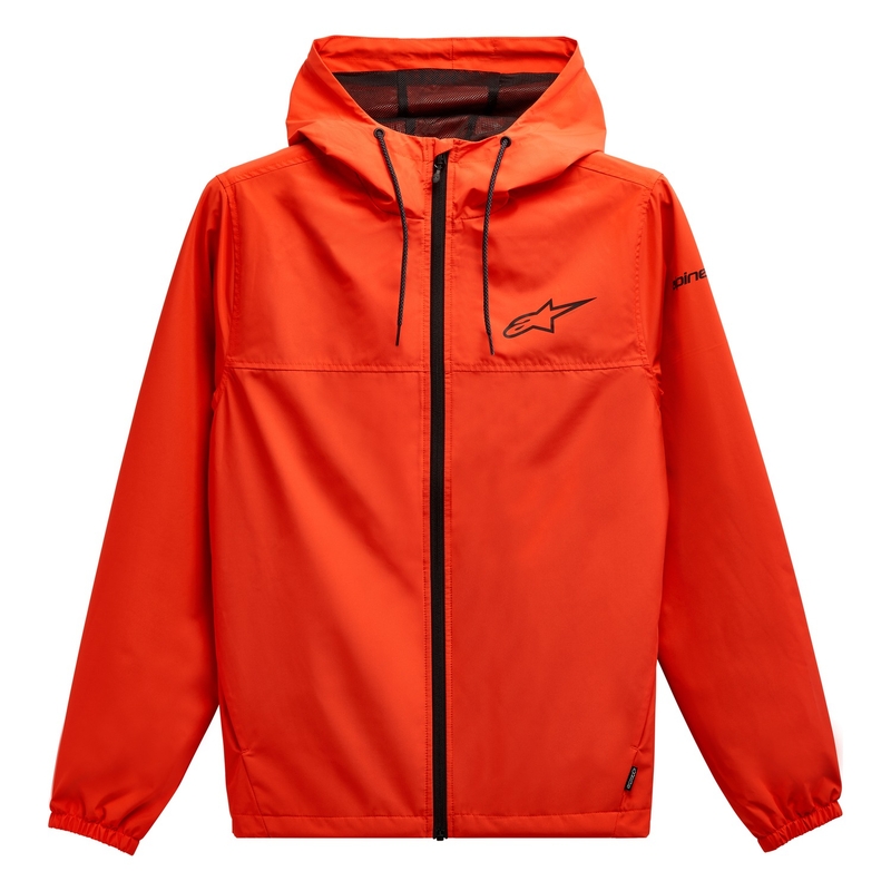Alpinestars Treq Windbreaker rdeča fluo črna jakna