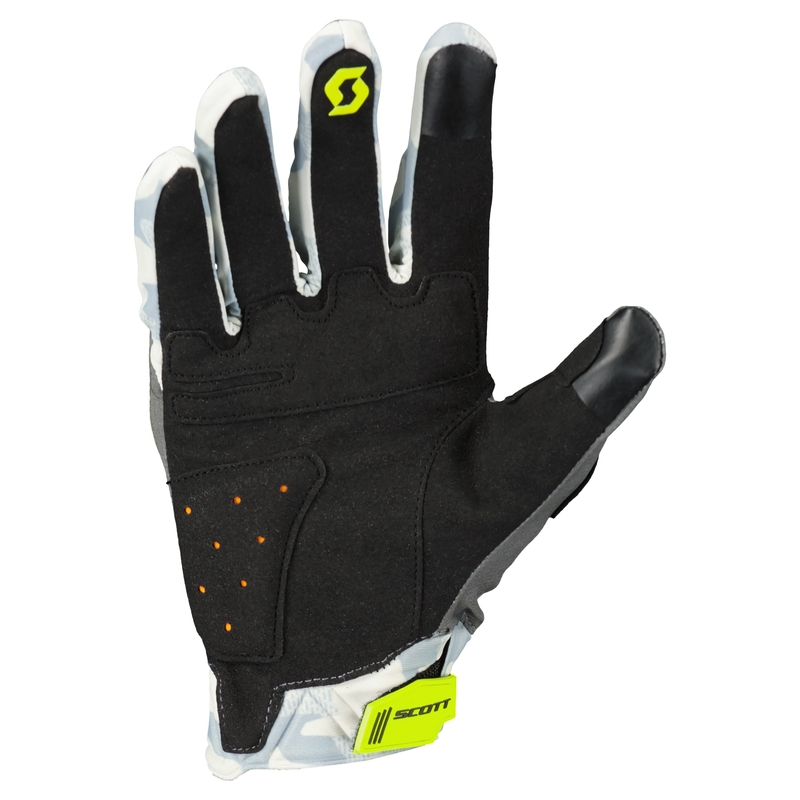 Motoristične rokavice SCOTT X-PLORE D3O sivo-rumene barve
