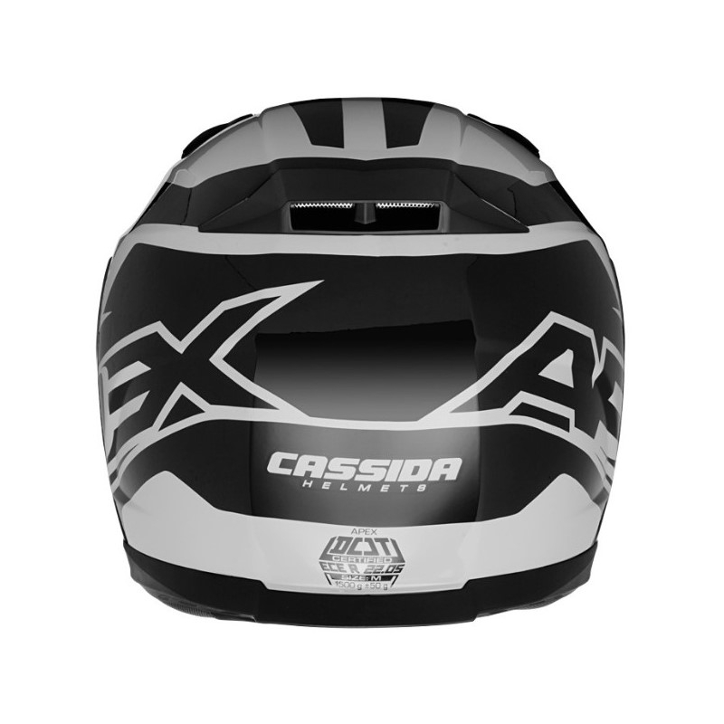 Motoristična čelada Cassida Apex Contrast sivo-črna razprodaja