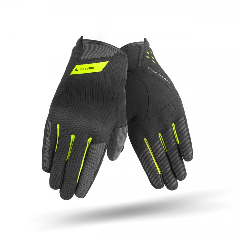 Motoristične rokavice Shima One EVO rumene fluo-črne