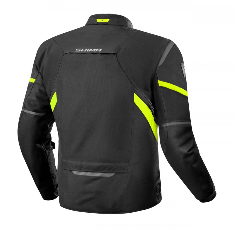 Shima Rush 2.0 motoristična jakna črno-fluo rumena
