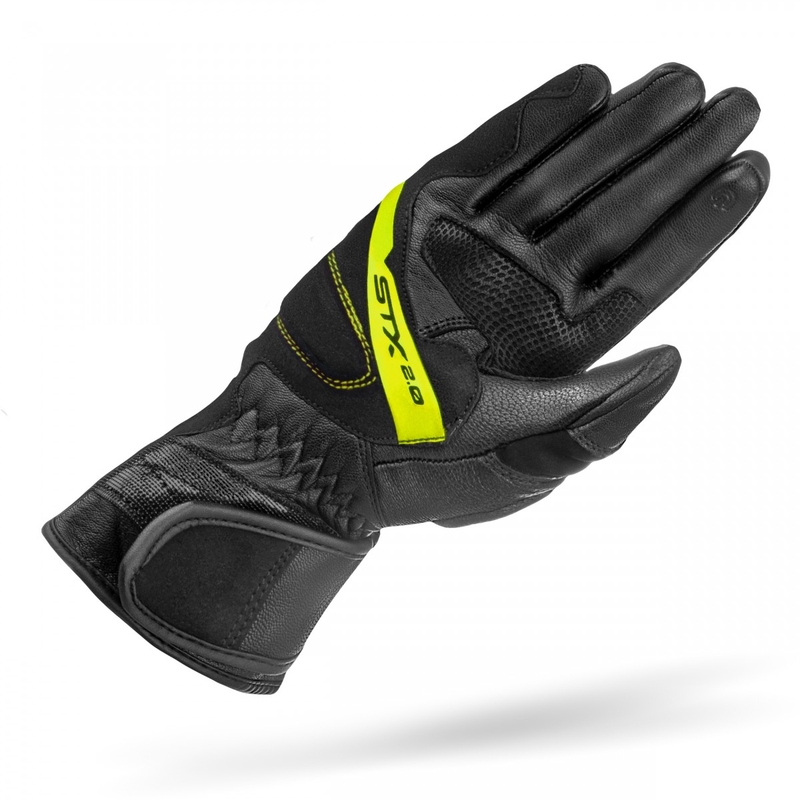 Motoristične rokavice Shima STX 2.0 črno-fluo rumene
