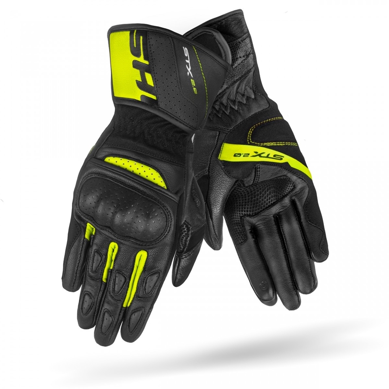Motoristične rokavice Shima STX 2.0 črno-fluo rumene