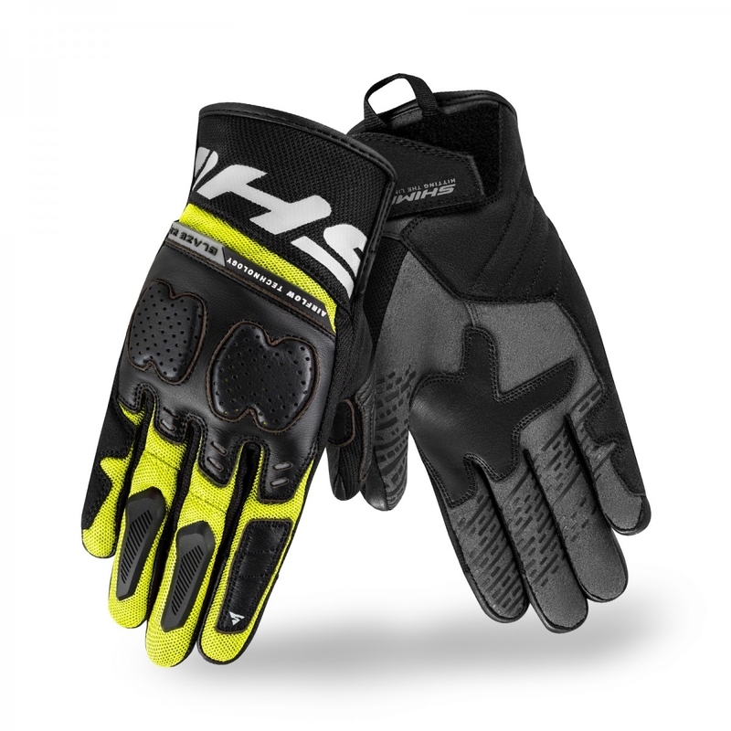 Motoristične rokavice Shima Blaze 2.0 črno-fluo rumene
