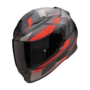 Integralna motoristična čelada Scorpion EXO-491 Abilis črno-sivo-rdeča