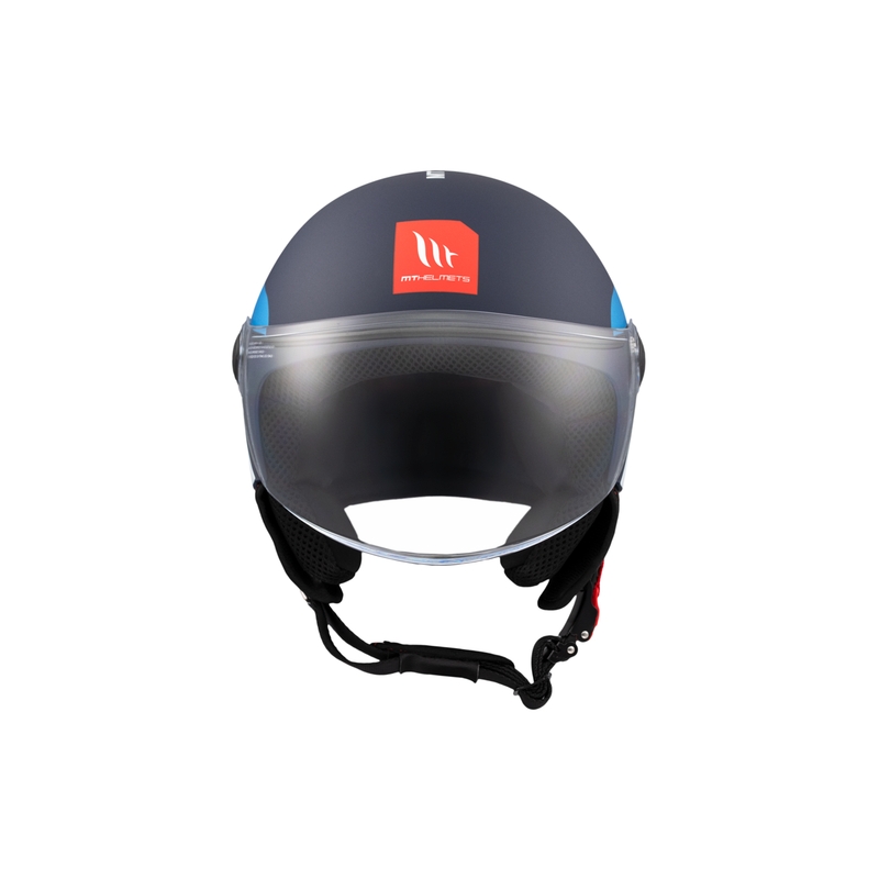 Odprta motoristična čelada MT STREET INBOARD C7 mat modro-bela