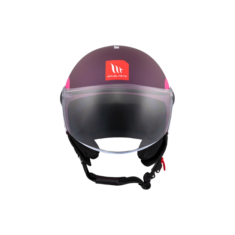 Odprta motoristična čelada MT STREET INBOARD C8 mat vijolično roza