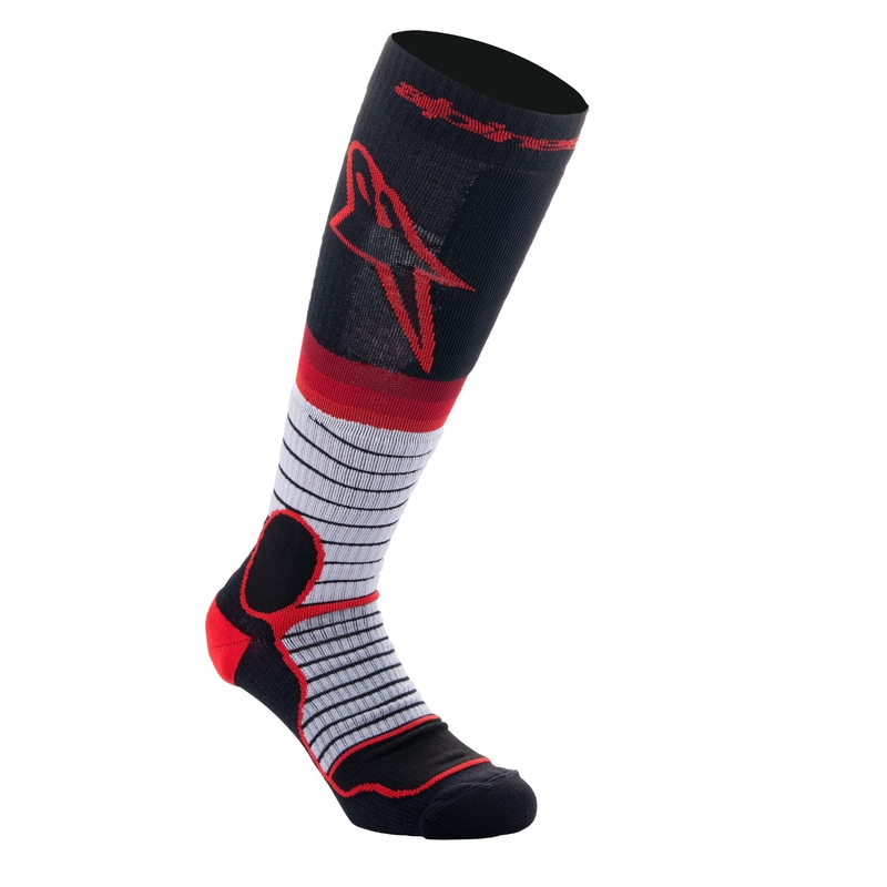 Nogavice Alpinestars MX PRO črno-rdeče-sive