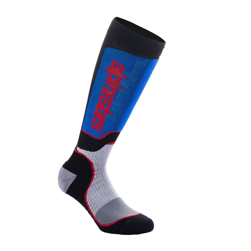 Otroške nogavice Alpinestars MX Plus črno-rdeče-modro-sive