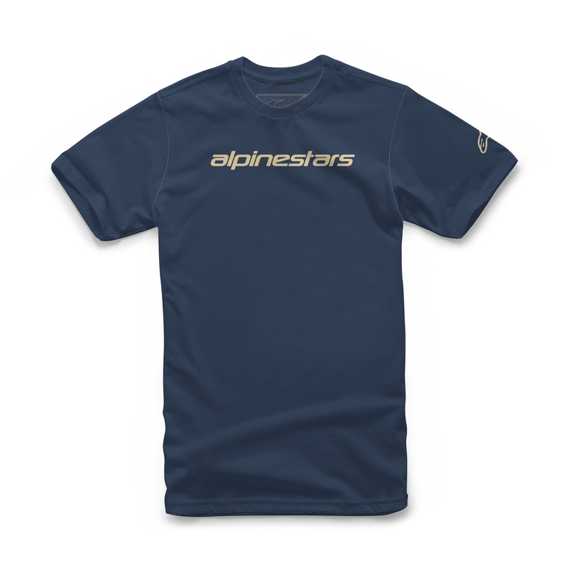 Alpinestars Linear Wordmark Tee modro-bež