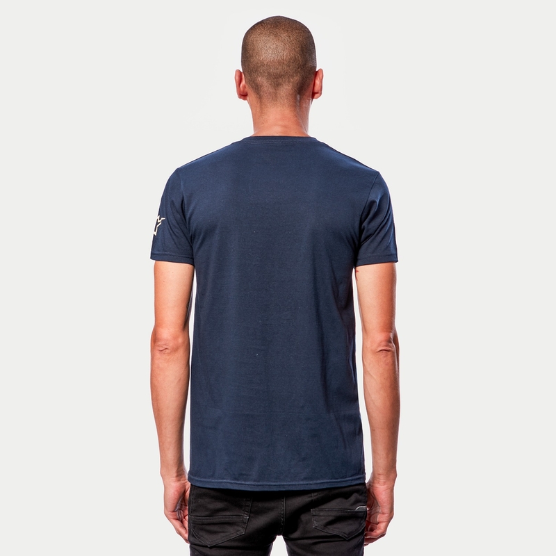 Alpinestars Linear Wordmark Tee modro-bež