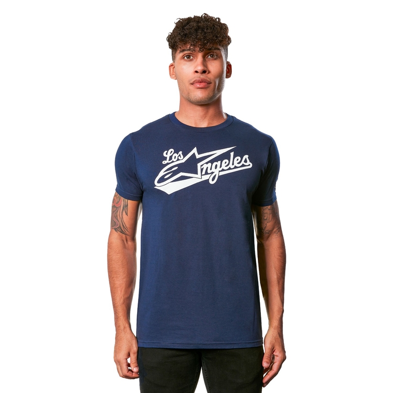 Modra majica Alpinestars Los Angeles