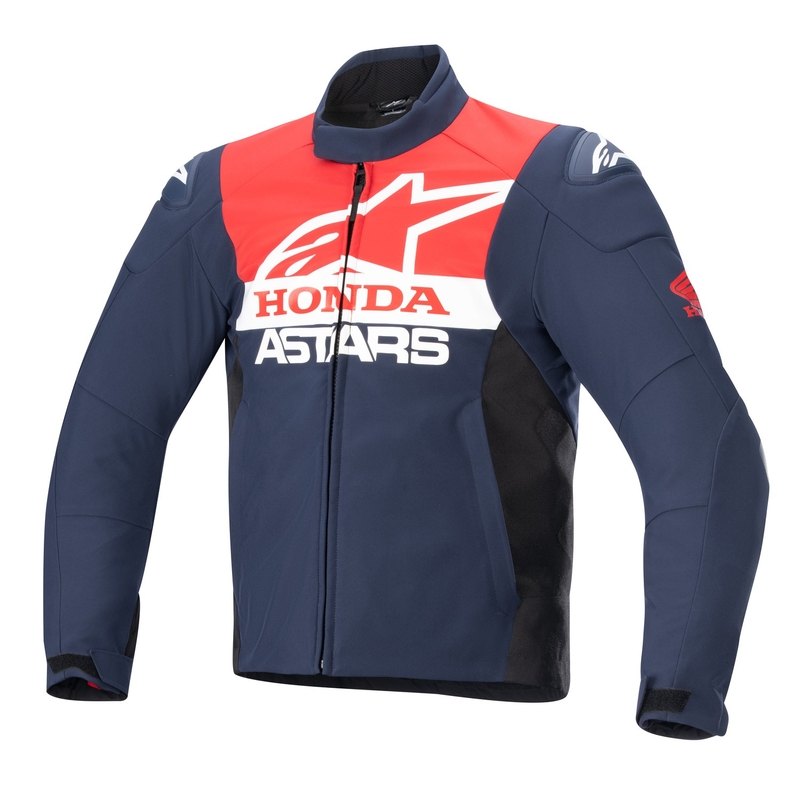 Alpinestars SMX vodoodporna motoristična jakna Honda modro-črno-rdeče-bela