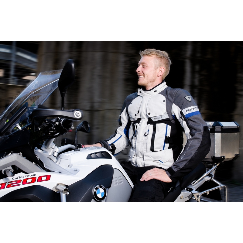 Revit Defender Pro GTX motoristična jakna sivo-modra razprodaja