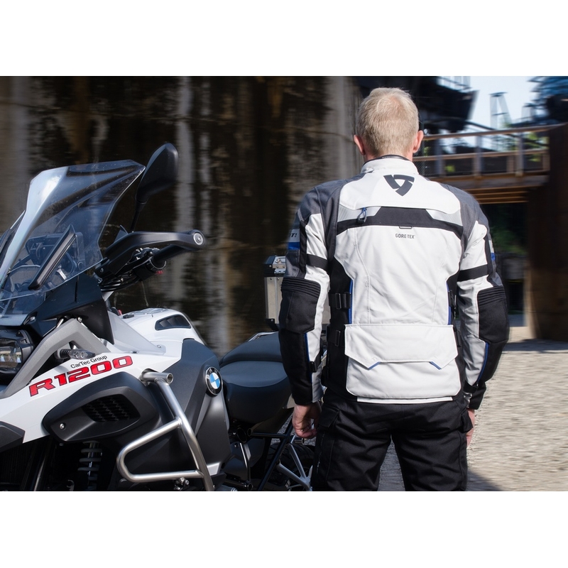 Revit Defender Pro GTX motoristična jakna sivo-modra razprodaja