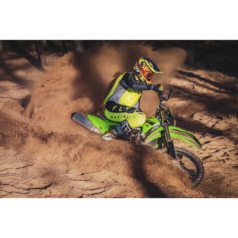 Motokros čelada Cassida Cross Pro 2 Contra fluo rumeno-oranžno-modra