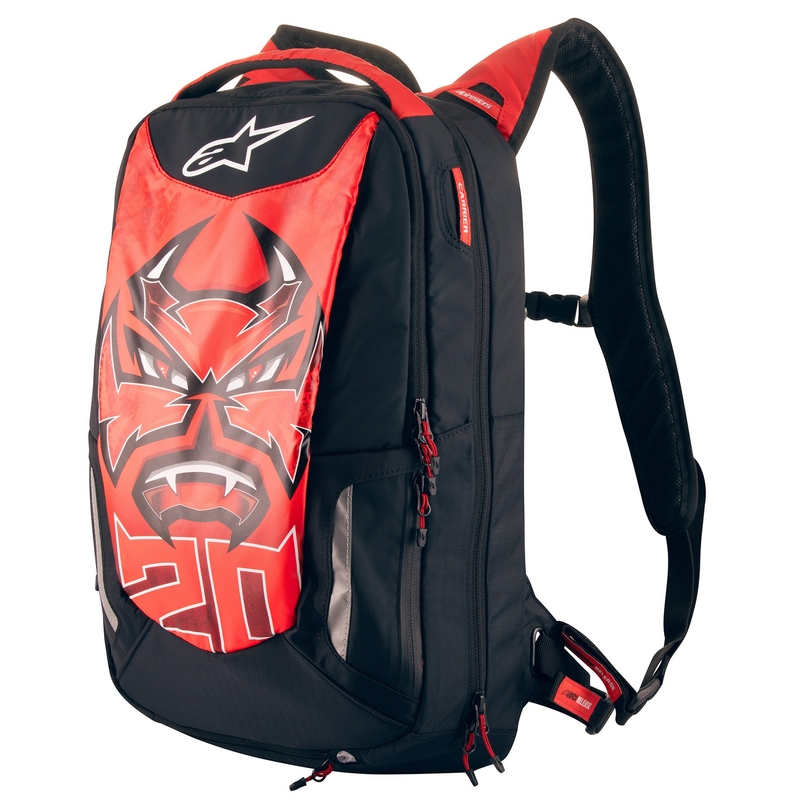 Nahrbtnik Alpinestars City Hunter FQ20 2024 črno-rdeče-bel
