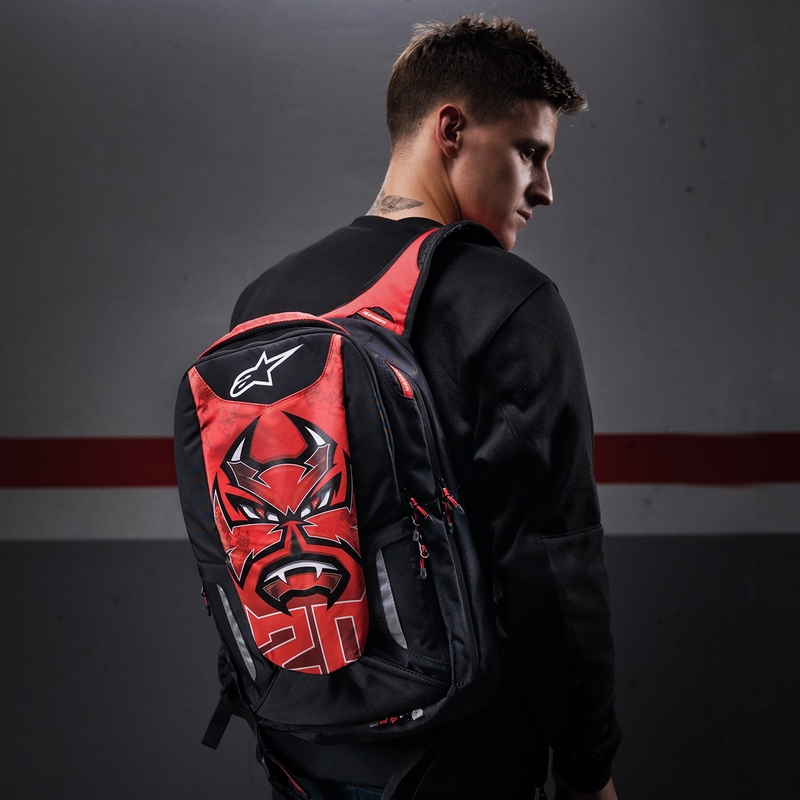 Nahrbtnik Alpinestars City Hunter FQ20 2024 črno-rdeče-bel