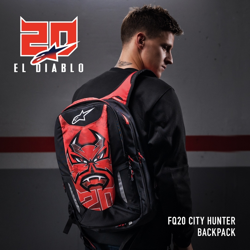 Nahrbtnik Alpinestars City Hunter FQ20 2024 črno-rdeče-bel
