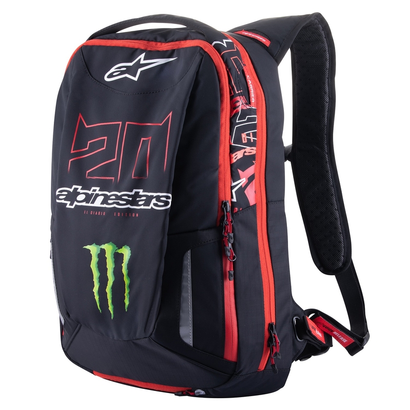 Nahrbtnik Alpinestars City Hunter Monster FQ20 črno-rdeče-belo-zelen