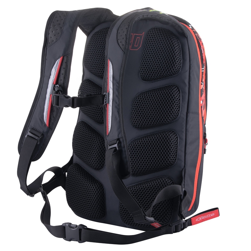 Nahrbtnik Alpinestars City Hunter Monster FQ20 črno-rdeče-belo-zelen
