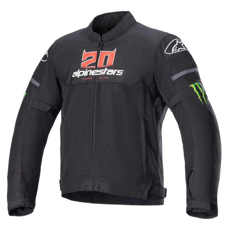 Alpinestars T-SPS Air Monster FQ20 2024 motoristična jakna črna-rdeča-bela-zelena