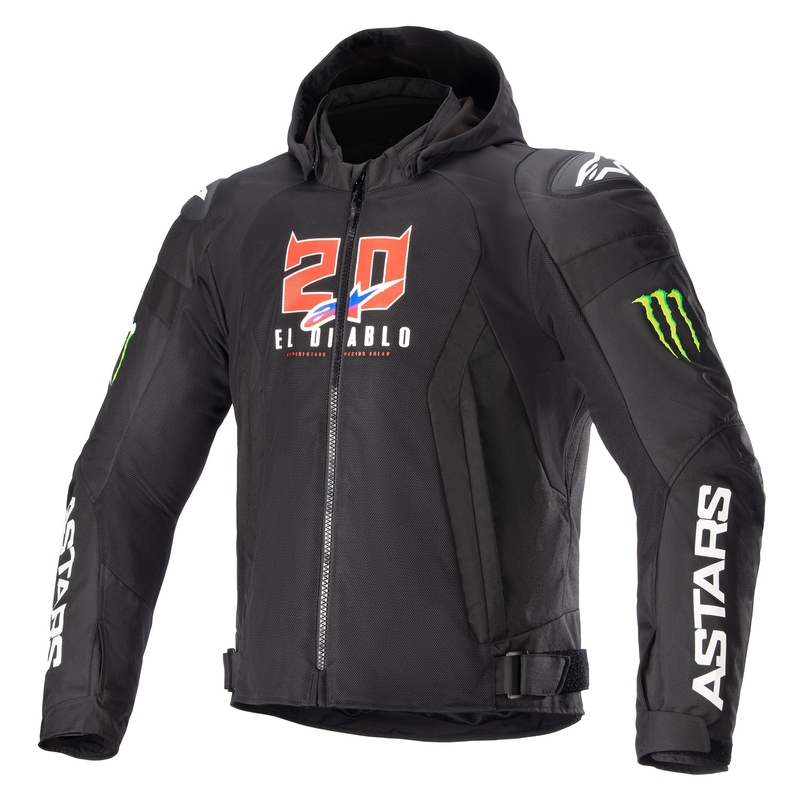 Alpinestars Zaca Air Monster FQ20 motoristična jakna črna-rdeča-modra-bela-zelena