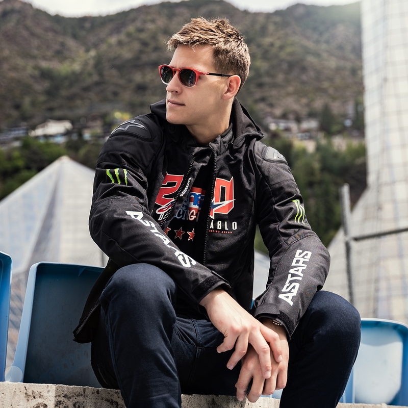 Alpinestars Zaca Air Monster FQ20 motoristična jakna črna-rdeča-modra-bela-zelena