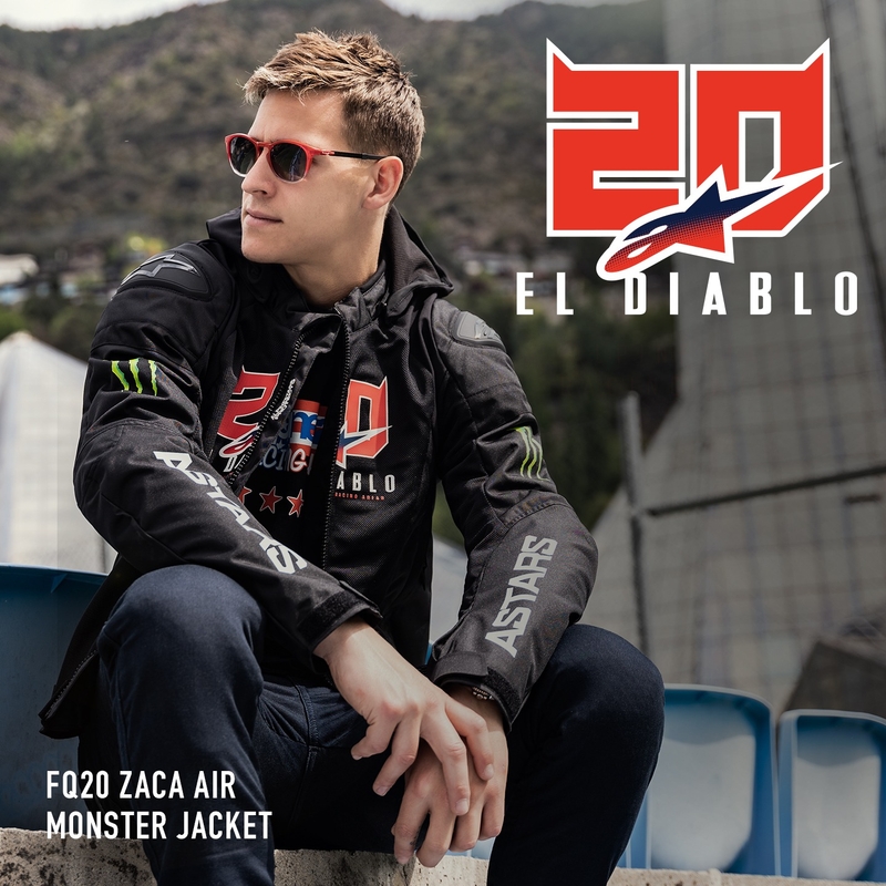 Alpinestars Zaca Air Monster FQ20 motoristična jakna črna-rdeča-modra-bela-zelena