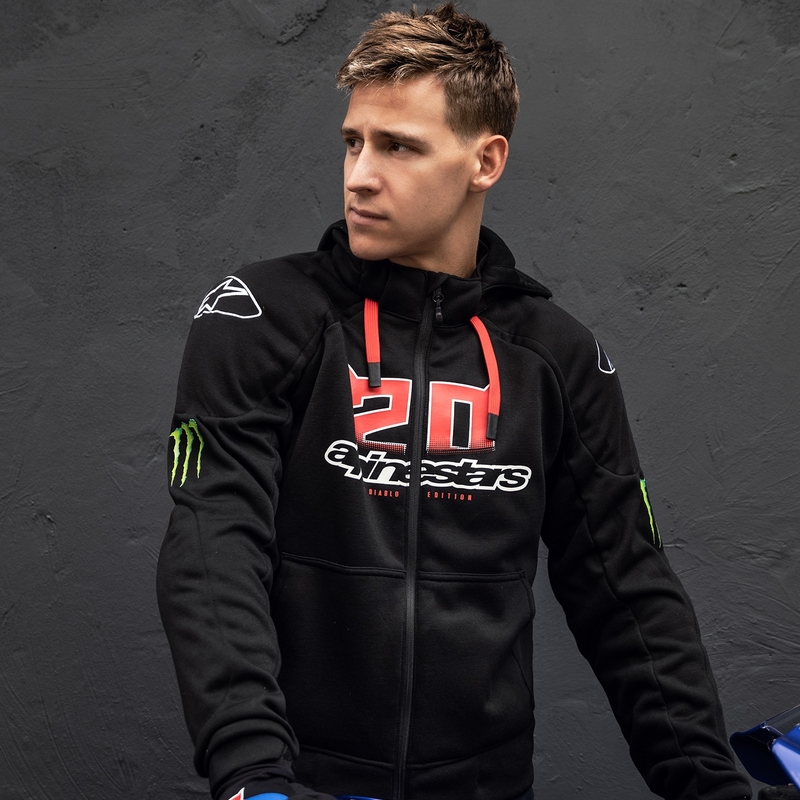 Alpinestars Chrome Ignition Monster FQ20 motoristična jakna črno-rdeča-belo-zelena